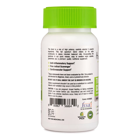 Turmeric Curcumin Capsules with Bioperine for Immunity & Joint Support
