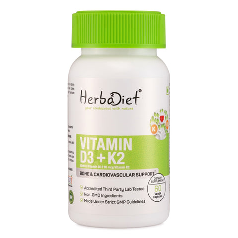 Vitamin K2 (MK7) Capsules with D3 & Enhanced Bioperine