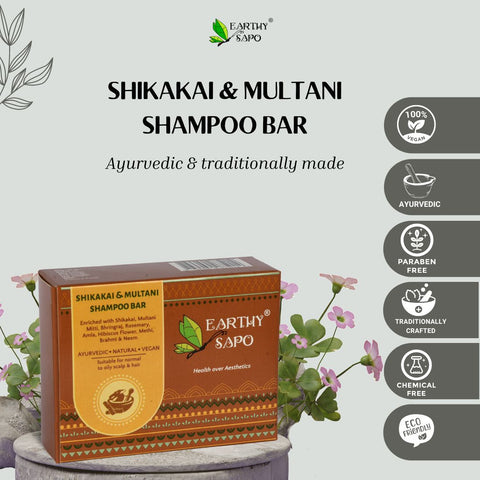 Shikakai & Multani Shampoo Bar, 100g