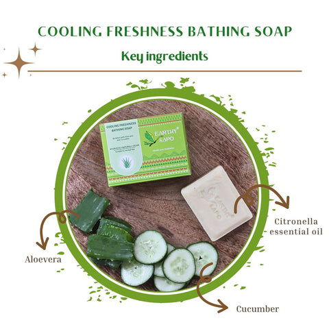 Cooling Freshness Bathing Soap, 100g