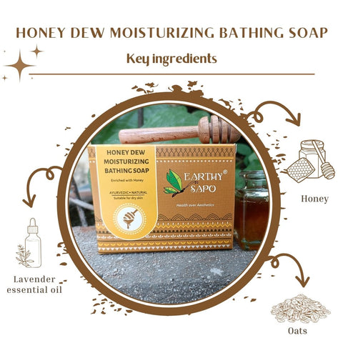 Honey Dew Moisturizing Bathing Soap, 100g