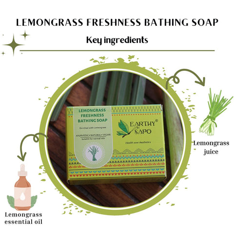 Lemongrass Freshness Bathing Soap, 100g