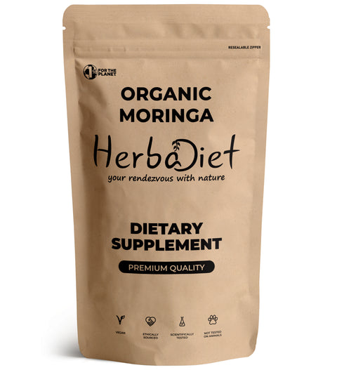Organic Moringa Leaf Powder Superfood for Moringa Tea, Moringa Drink & Smoothie