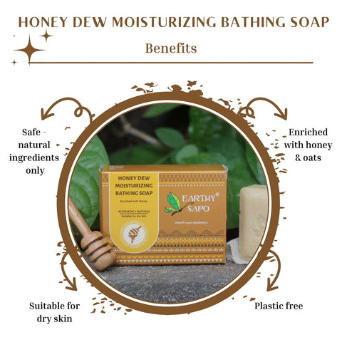 Honey Dew Moisturizing Bathing Soap, 100g