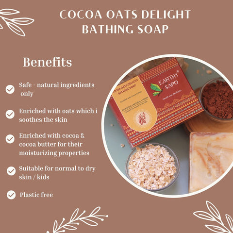 Cocoa Oats Delight Bathing Soap, 100g