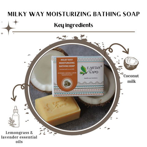 Milky Way Moisturizing Bathing Soap, 100g