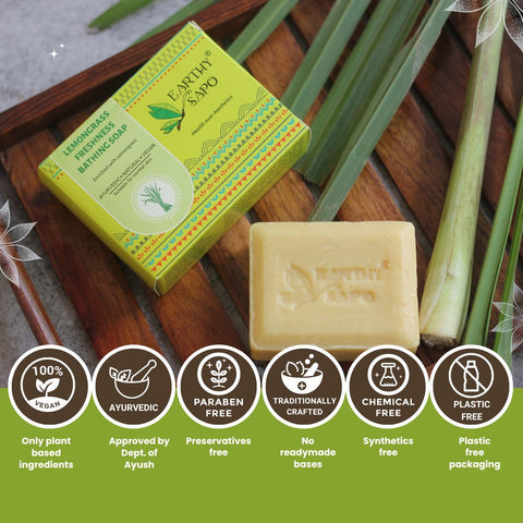 Lemongrass Freshness Bathing Soap, 100g