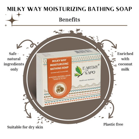 Milky Way Moisturizing Bathing Soap, 100g