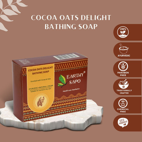 Cocoa Oats Delight Bathing Soap, 100g