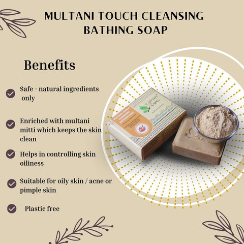 Multani Touch Cleansing Bathing Soap, 100g