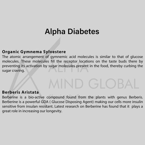 Alpha Diabetes Gymnema Sylvestre for Blood Sugar