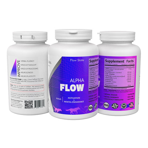 Alpha Flow for Enhanced Memory, Focus, Motivation & Learning - Nootropics (Mental Performance)