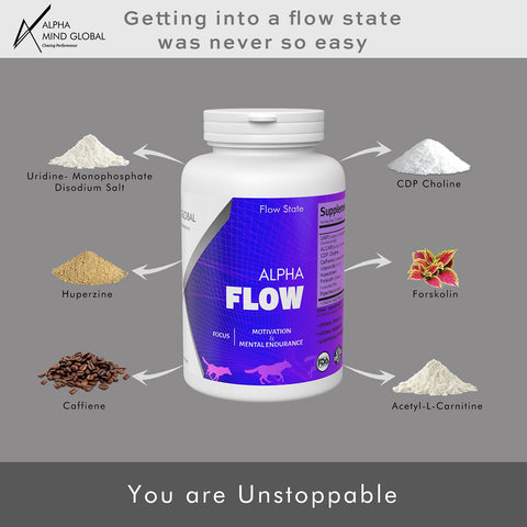 Alpha Flow for Enhanced Memory, Focus, Motivation & Learning - Nootropics (Mental Performance)