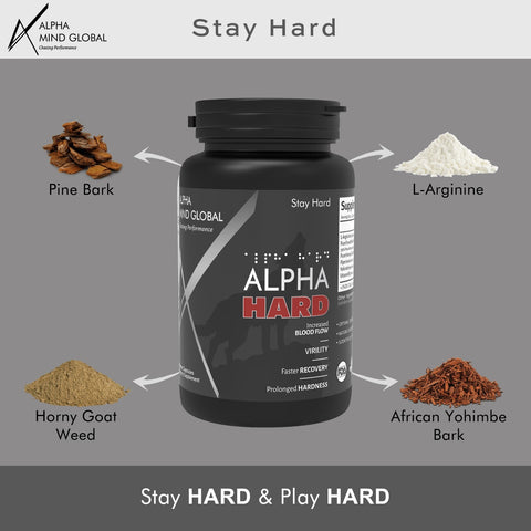 Alpha Hard with Horny Goat Weed and Pine Bark - Men's Health