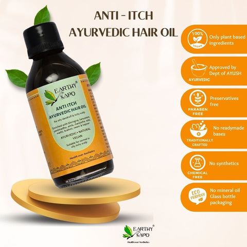 Anti Itch Ayurvedic Hair oil, 100 ml