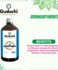 Asava Arishta Jeerakadyarishta | Effective remedy for Diarrhea, Indigestion, Improves Appetite | Useful in Postnatal Care | 450ML