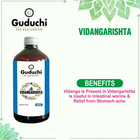 Asava Arishta Vidangarishta for Stomach Ache & Intestinal Worms Relief