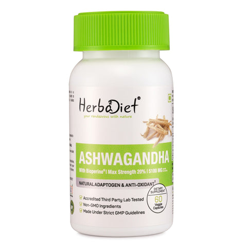 Ashwagandha Root Extract Capsules for Energy & Focus