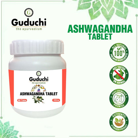 Ashwagandha Tablet - For General Wellness & Anxiety Relief | Stress Support | 60 Tabs | 500mg