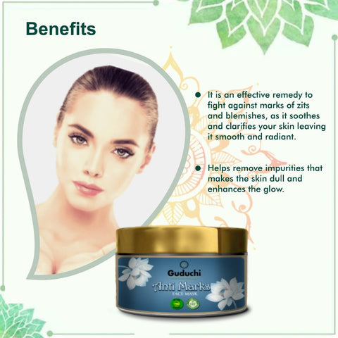 Ayurvedic spot treatment with Guduchi Anti Marks Face Mask