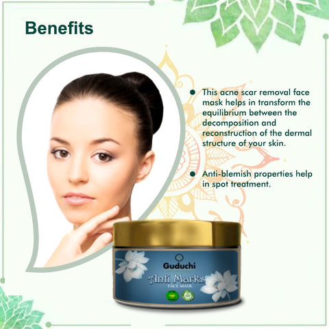 Ayurvedic spot treatment with Guduchi Anti Marks Face Mask