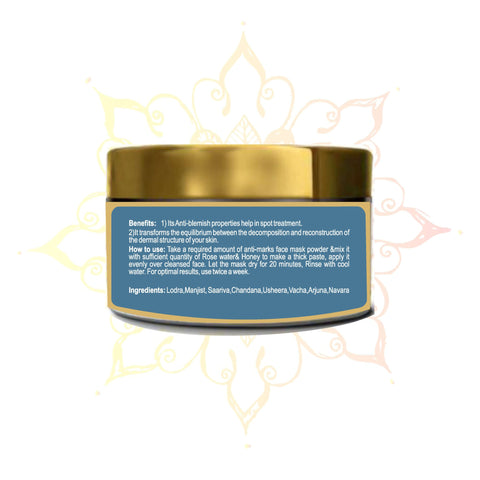 Ayurvedic spot treatment with Guduchi Anti Marks Face Mask