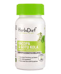 Bacopa with Gotu Kola Extract Capsules for Memory, Focus, Mood & Alertness