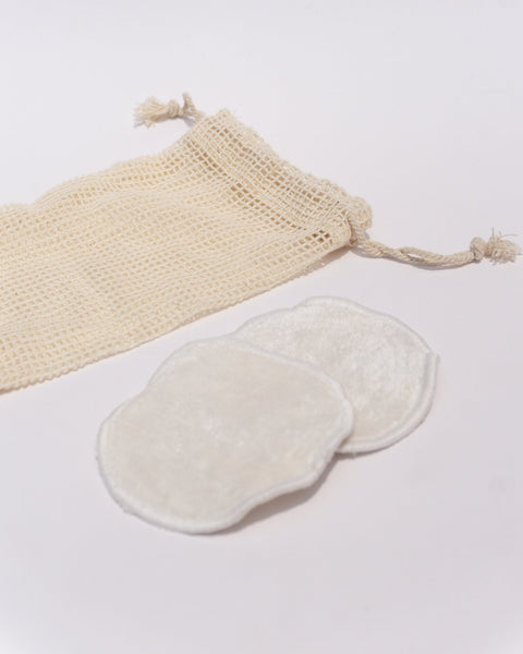 Bamboo Face Wipes And Mesh Bag For Wipes