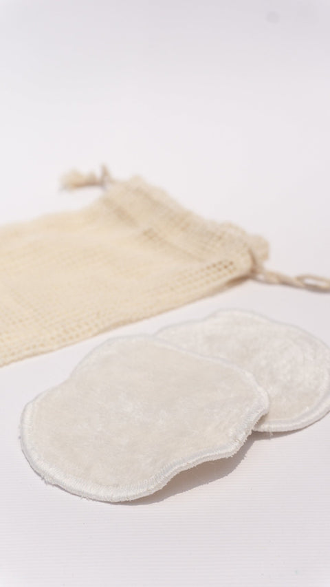 Bamboo Face Wipes And Mesh Bag For Wipes