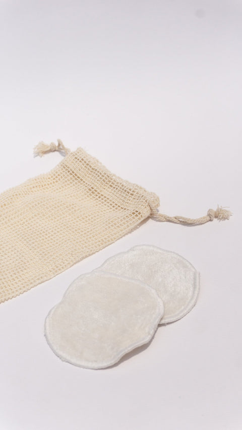 Bamboo Face Wipes And Mesh Bag For Wipes