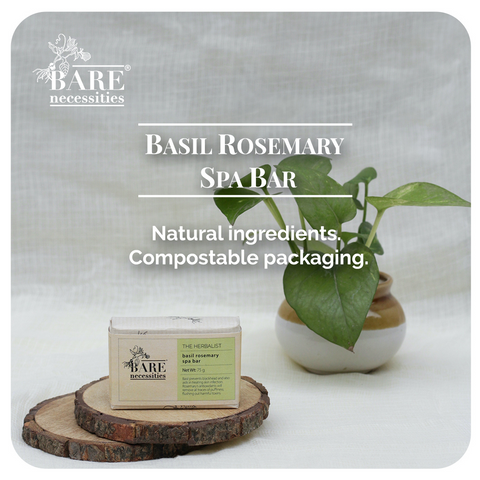 Basil Rosemary Organic Cold Processed Soap for Radiant Complexion & Smooth Skin