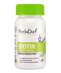 Biotin (10,000mcg) Energy & Metabolism Vitamin Supplement for Healthy Hair, Skin & Nails