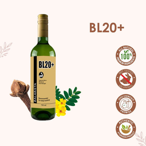 BL20+ Balarista Ayurvedic Health Drink |Improves strength of nerves,muscles and bones | Good appetizer and Digestive stimulant | 750ML | Made for Gym goers |