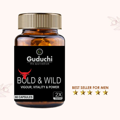 Bold and Wild Men's Wellness Natural Ayurvedic Product | Boosts Performance & Stamina for Men | Gives Vigour & Strength | No Side Effects