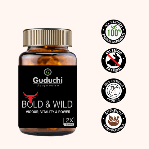 Bold and Wild Men's Wellness Natural Ayurvedic Product | Boosts Performance & Stamina for Men | Gives Vigour & Strength | No Side Effects