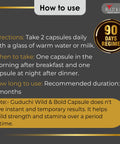 Bold and Wild Men's Wellness supplement | Boosts Performance & Stamina for Men | Gives Vigour & Strength | All Natural Ingredients