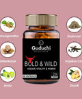 Bold and Wild Men's Wellness supplement | Boosts Performance & Stamina for Men | Gives Vigour & Strength | All Natural Ingredients