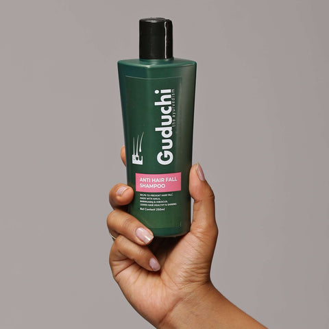 Buy 3 get 1 Guduchi Ayurveda Anti Hair Fall shampoo.