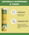 Calcium & Vitamin D3 Effervescent Tablets for Immunity & Bone Health