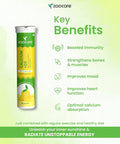 Calcium & Vitamin D3 Effervescent Tablets for Immunity & Bone Health