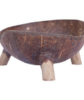 COCONUT SHELL SOAP DISH WITH STAND