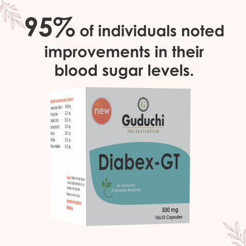 Diabex - GT| Improves insulin secretion| Helps to stimulate the pancreas for releasing proper insulin - 100 Capsule.