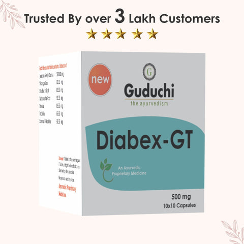 Diabex - GT| Improves insulin secretion| Helps to stimulate the pancreas for releasing proper insulin - 100 Capsule.