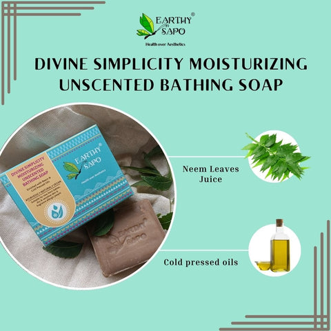 Divine Simplicity Moisturizing Unscented Bathing Soap, 100g