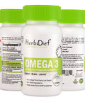 Fish Oil Omega - 3 High Strength DHA and EPA Supplement for Healthy Joints & Heart