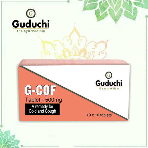 G - cof tablet| For seasonal cough and cold| Balances Vata & Kapha doshas