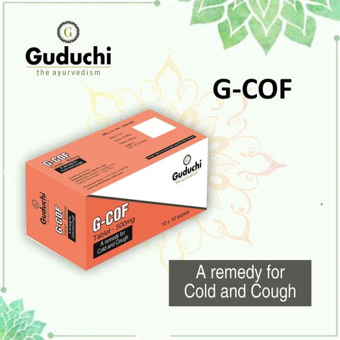 G - cof tablet| For seasonal cough and cold| Balances Vata & Kapha doshas