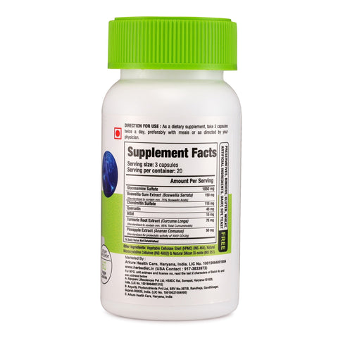 Glucosamine with Chondroitin, Turmeric Extract and MSM Blend for Joint Support & Collagen Formation