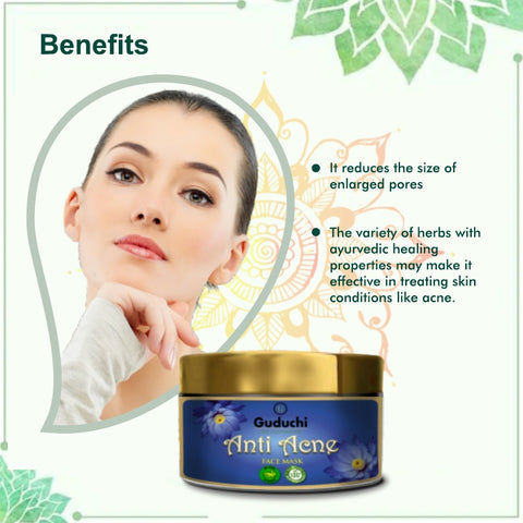 Guduchi Anti Acne Clear Skin Face Mask for Flawless and Glowing Skin