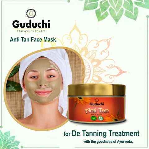 Guduchi Anti Tan Face Mask for Improved Skin Tone, Pigmentation with the goodness of Ayurveda